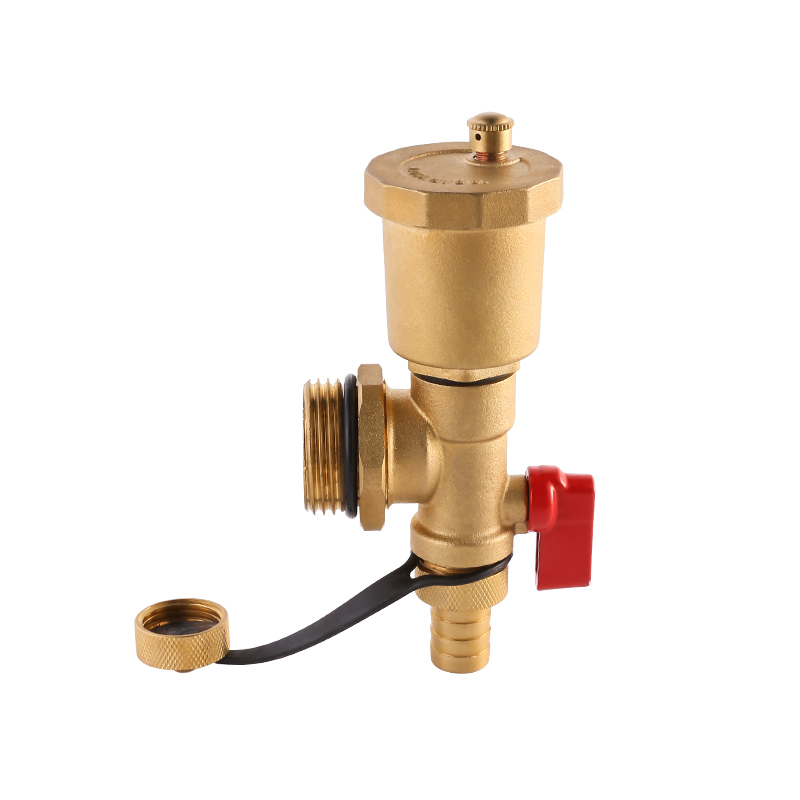 Brass Air Vent Valve with Drain Valve