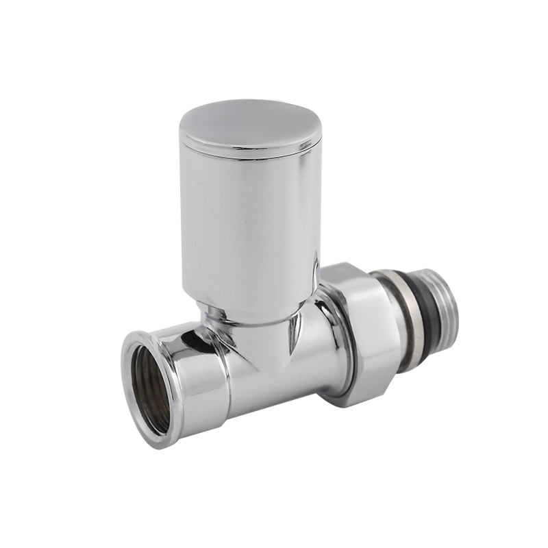 Chrome-Plated Straight Pattern Thermostatic Radiator Valve